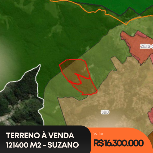 Terreno à venda em Suzano
